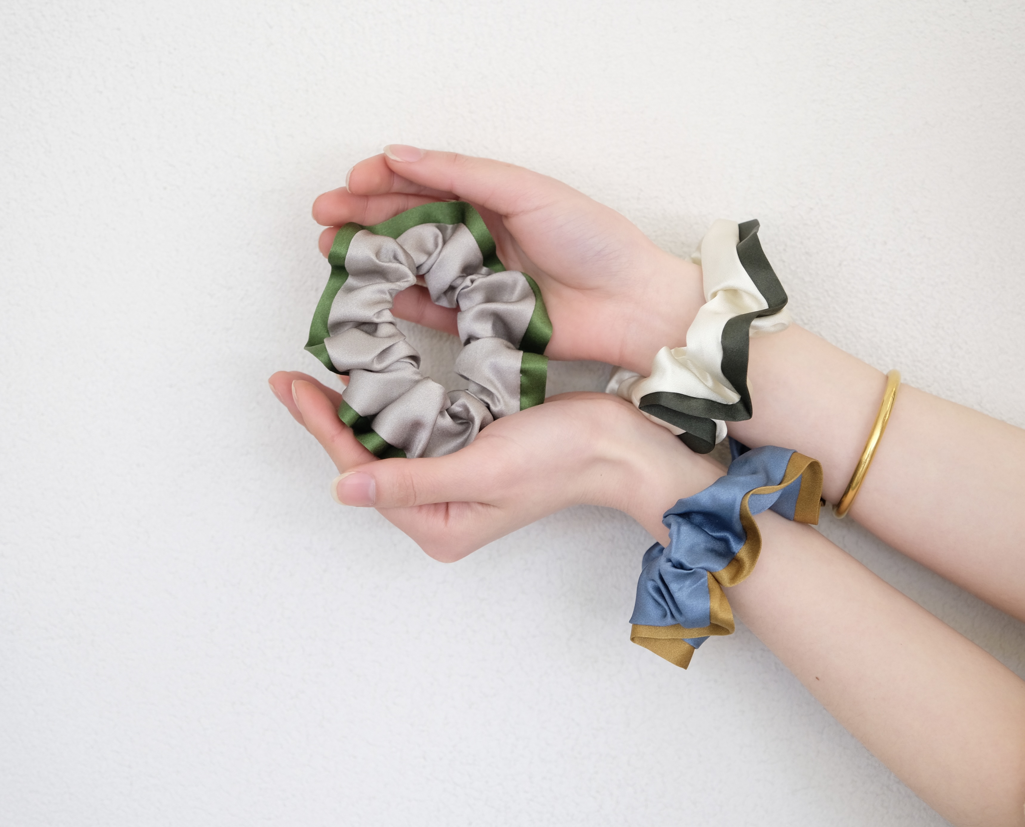 Silk scrunchies
